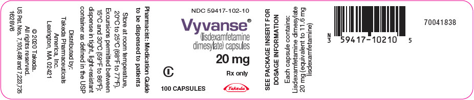 PANEL DE VISUALIZACIÓN PRINCIPAL - Etiqueta de frasco de cápsulas de 20 mg