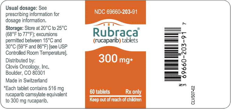 Panel de visualización principal - Etiqueta del frasco de tabletas de Rubraca 300 mg 