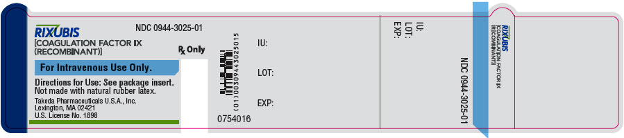 PANEL DE INDICACIÓN PRINCIPAL - Etiqueta de vial de 5 mL - NDC 0944-3025-01