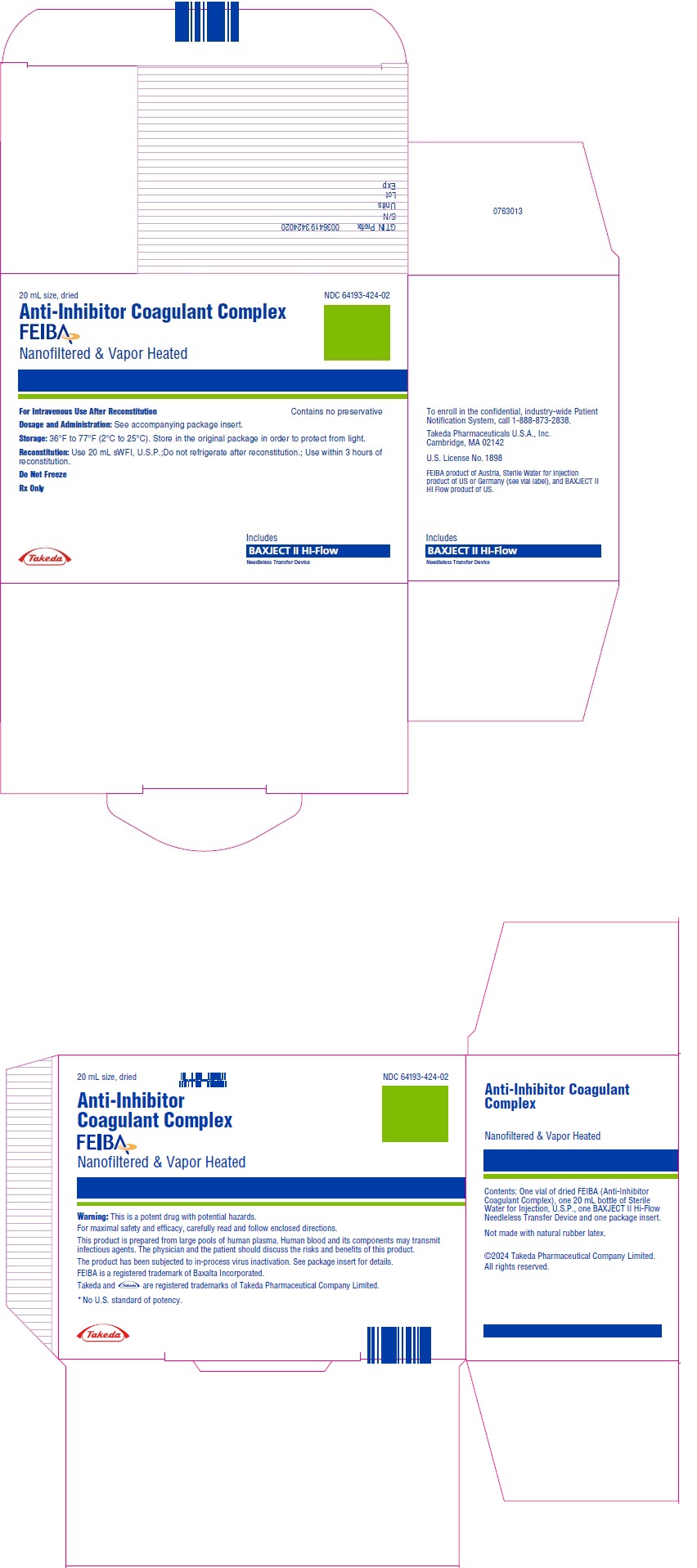 PRINCIPAL DISPLAY PANEL - Kit Carton - NDC 64193-424-02