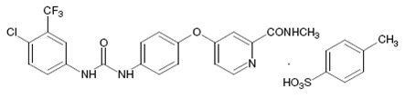 Sorafenib Tosylate Structural Formula