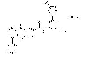 estructura química de nilotinib