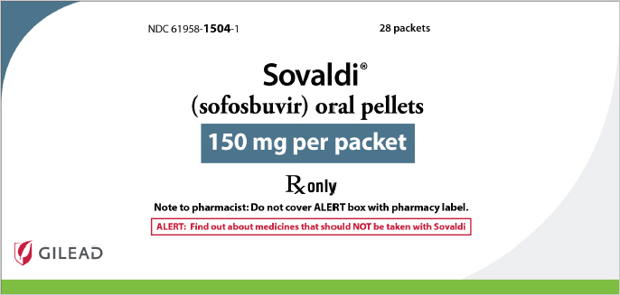 PANEL DE VISUALIZACIÓN PRINCIPAL - Etiqueta del cartón del paquete de gránulos de 150 mg