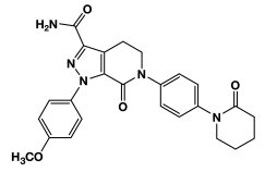 Estructura química de Apixaban