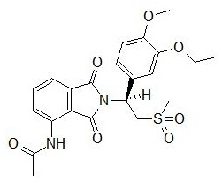 Estructura química de Otezla