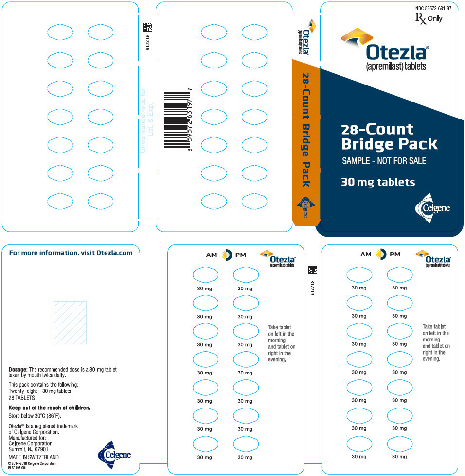 PANEL DE PRINCIPAL MOSTRACIÓN - Comprimido de 30 mg Bolsa puente de muestra - NDC: 59572-631-97