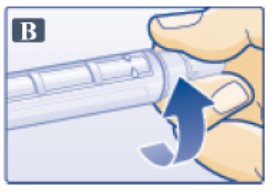 Fig. B - Remove protective tab.