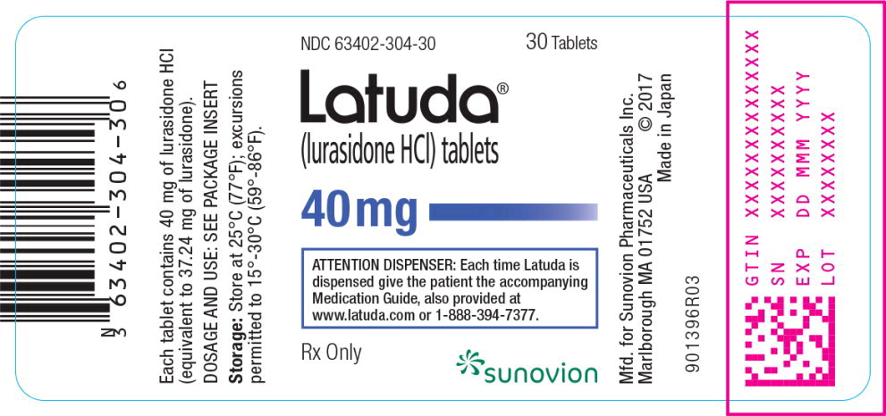 ETIQUETA DEL PAQUETE - PANEL DE VISUALIZACIÓN PRINCIPAL - 40 mg, Etiqueta de 30 Tabletas
