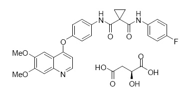 imagen de la estructura química de CABOMETYX