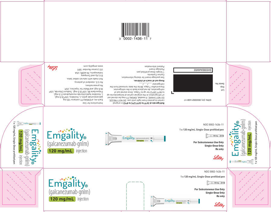 CARTÓN DE LA PAQUETE - EMGALITY Inyector automático 120 mg
